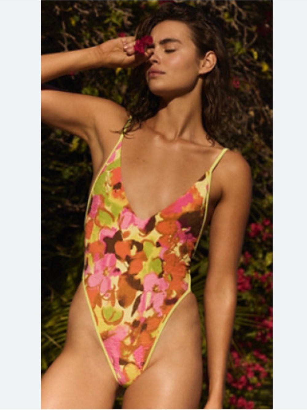 Free People x REVOLVE free-est Printed Amber One-Piece Swimsuit ~ Tropicana